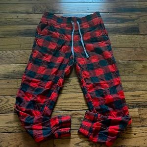 Blue notes size XS plaid pajama pants red